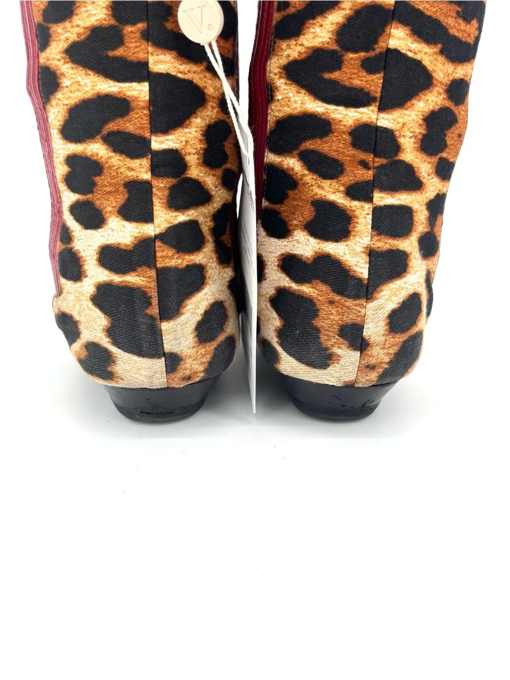 Dior John Galliano Retro Vintage I Love Dior Leopard Print Chelsea Boots 41.5 - Picture 7 of 9